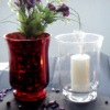 Wholesale Silvering glass candle holder, wind light, hurricane lantern
