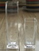 Wholesale Clear glass tall square vase & candle holder