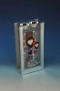 Wholesale Clear glass Candle Holder with Heart Decoration