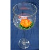 Glass hurricane candle holders