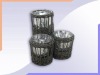 Wholesale Glass Candle Holder with willow basket