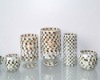 Wholesale hand pressed t-light and votive glass candle holder