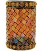 Wholesale Mosaic glass candle holder