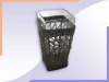 Wholesale Square Glass Vase/ Willow Basket