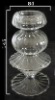 Wholesale Heat-resistant Transparent Glass Candle Holder