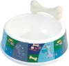 Wholesale Plastic Pet Bowl with a bone