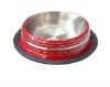 Wholesale Promotional pet bowl; stainless steel dog bowl; cat bowl with print