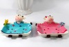 Wholesale Polyresin soap dish / Lovely cow design
