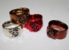 Wholesale Ceramic Plated Flower Napkin Rings