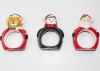 Wholesale Ceramic Christmas Napkin Ring Set 3