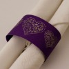 Wholesale Table Decoration Treditonl Purple Heart Napkin Rings