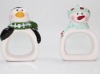 Wholesale Ceramic Christmas Napkin Ring Set 2