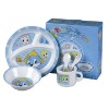 Wholesale 5 pcs melamine children dinner set