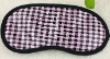 Wholesale 190T poly pu grid printed eye mask