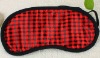 Wholesale 190T poly pu grid printed eye mask