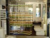 stripe printing pvc shower curtain