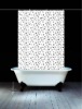 printed polyester shower curtain