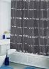 Wholesale letter printing polyester shower curtain