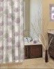 Wholesale printed flower polyester shower curtain