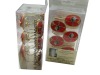 Wholesale Christmasred ceramic Shower Curtain Hook Set