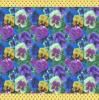 Wholesale printed flower(pansy)polyester shower curtain