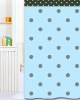 Wholesale printed dots polyester shower curtain