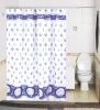 Wholesale Floral printed waterproof polyester shower curtain
