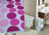 Wholesale polyester hookless shower curtain bath textile