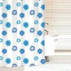 Wholesale 100% polyester printed bathroom curtains flower design