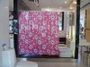 Wholesale Ningbo factory beautiful printing flowers pvc curtain