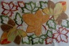 Wholesale leaf Embroidery Placemat for Fall design