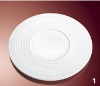 Wholesale plain white round ceramic placemats