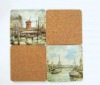 Wholesale square cork backed placemats
