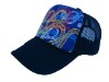Wholesale Polyster print mesh hat
