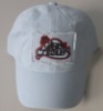 Wholesale Fashion 100%Cotton Sports cap White