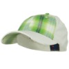 Wholesale Low Profile Plaid Front Baseball Cap