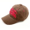 Wholesale red embroidery baseball cap