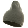 Wholesale Grey Short Knitted Hat,