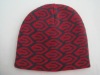 Wholesale Acrylic knitted man's sport jacquard beanie hat