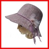 Wholesale Fashion big brim sun hats with a flower ornament,summer hat