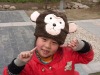 Wholesale plush monkey shape hat,party hat