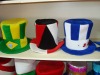 Wholesale cheap plush party hat/carnival hat/clown hat