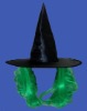 Wholesale 2011 new party halloween ghost hat with green wig