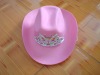 Wholesale lady's party cowgirl hat/carnival hat