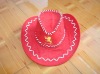 Wholesale red party cowgirl hat/carnival hat