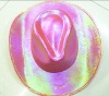 Wholesale PVC shine cowboy hat