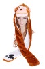 Wholesale plush halloween monkey hat