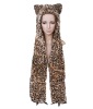 Wholesale plush halloween leopard hat