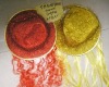 Wholesale glitter party hat with hair PHU-11529