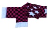 Wholesale fashion winter scarf glove hat set